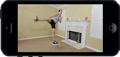 Legs, Thighs & Butt app: Women's Home Workout Series on iOS.