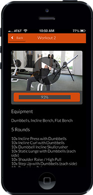 Weight Training: The Basic screenshot. For iOS.