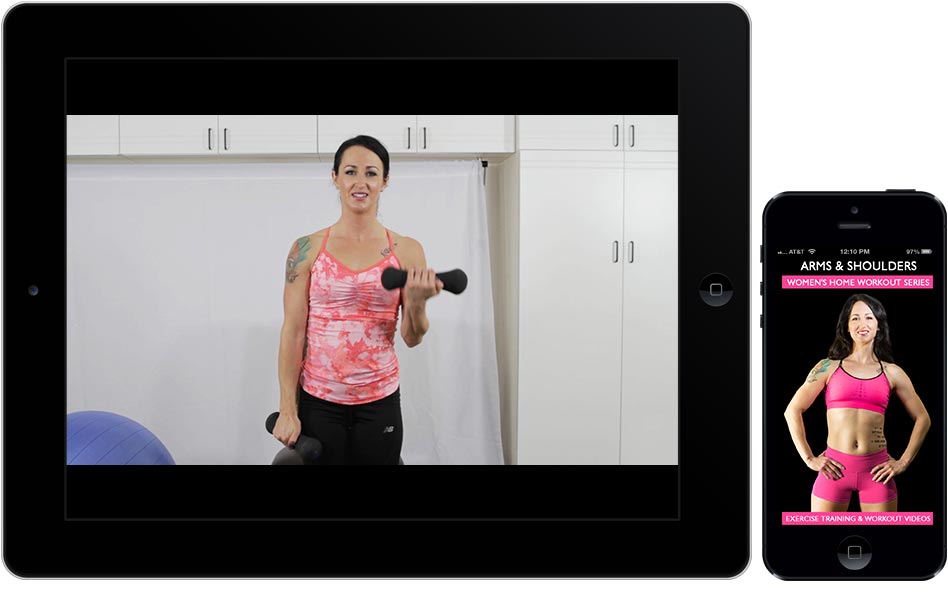 Arms & Shoulders app for iOS: Women's Home Workout Series on iPhone & iPad