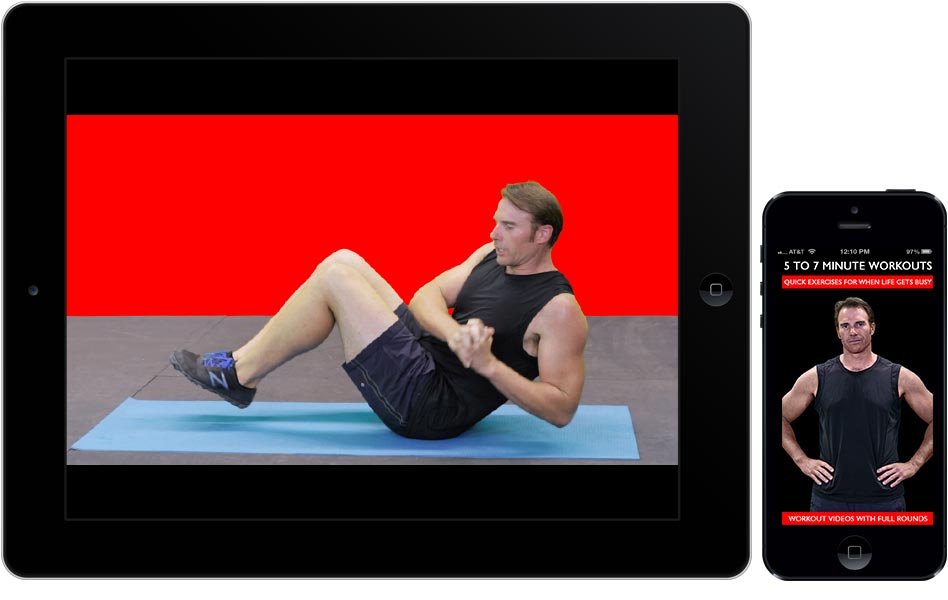 5 to 7 minute workout app for iPhone & iPad. Quick exercises for when life gets busy.